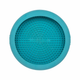 Turquoise LickiMat UFO dog lick bowl with a raised rim and textured feeding surface