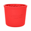 Red LickiMat Yoggie Pot dog slow feeder with raised internal nubs