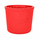 Red LickiMat Yoggie Pot dog slow feeder with raised internal nubs
