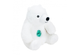 Örva Polar Bear Treat Belly white plush dog toy with a green treat opening in its tummy