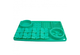 Örva Suction Cup Slow Feeding Station in teal with two bowls and multiple textured feeding sections