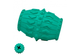 Örva Treat Barrel turquoise textured dog enrichment toy with inset showing the treat opening