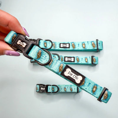 Otterly Lovely Adjustable Dog Collar – Medium.