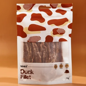 Waita Duck Fillet 70g pouch with air-dried duck breast strips visible through the clear window