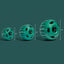 Woof Pupsicle size guide showing Small, Large and XL toys with dimensions and centre opening measurements in inches