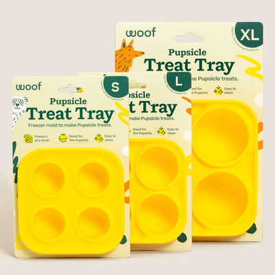 Woof Pupsicle Treat Tray silicone freezer moulds Small Large and XL