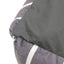 Grey Velvet Stripes Square Pet Bed - SMALL
