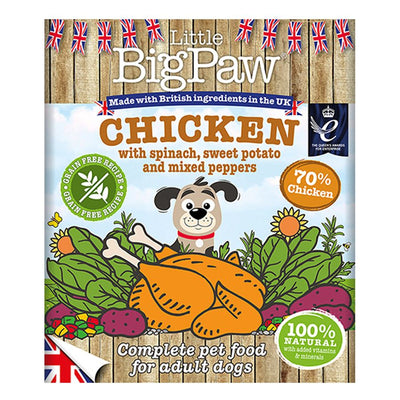 Little Big Paw Dog Chicken with Spinach & Sweet Potato 390g