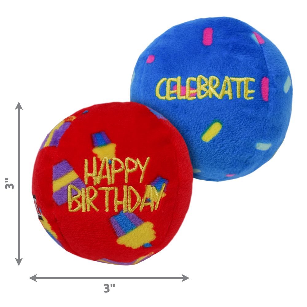 KONG Occasions Birthday Balls 2-pack