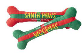 FuzzYard  Santa Paws Bone & Merry Woofmas Bone 2 PK Large
